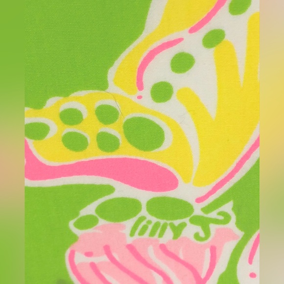 Lilly Pulitzer “Maui Punch” Vintage Butterfly Hibiscus Maxi Skirt Small - Picture 4 of 9